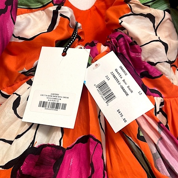 NWT Aje Gretta Bow Back Mini Dress - Picture 12 of 14